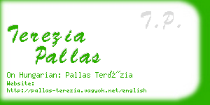 terezia pallas business card